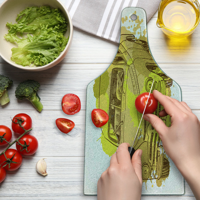 Planche à découper en verre trempé Ambesonne