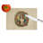 Welsh Springer Spaniel Christmas Flowers Glass Cutting Board