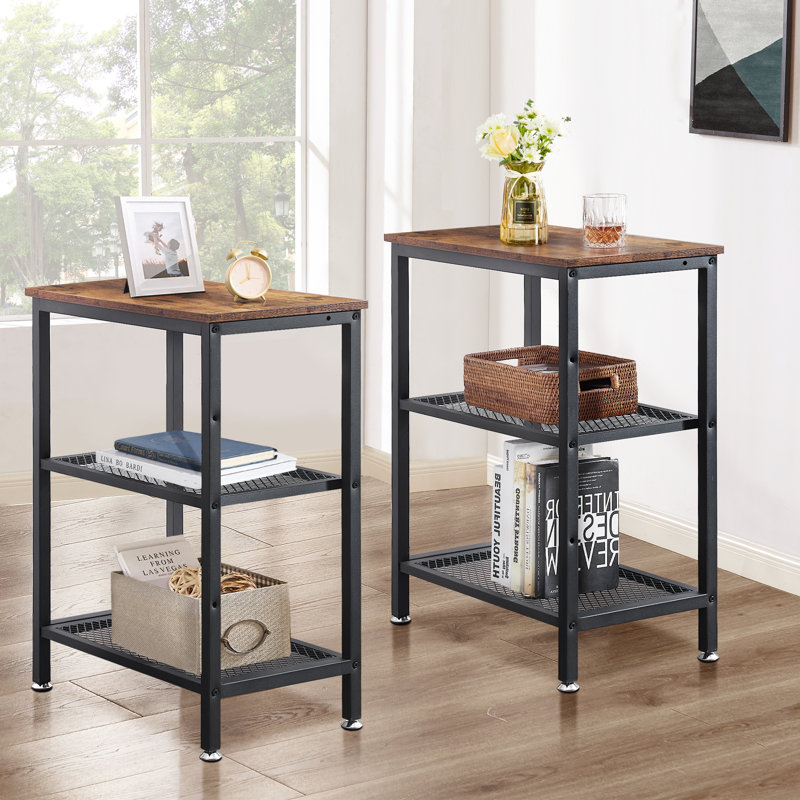 Kempst End Table, Gray/Brown