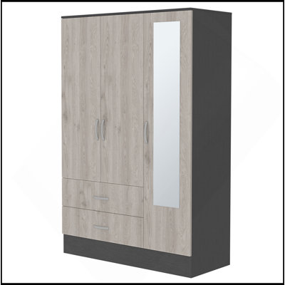 Armoire à miroir Florencia S, deux armoires avec cloisons, deux tiroirs