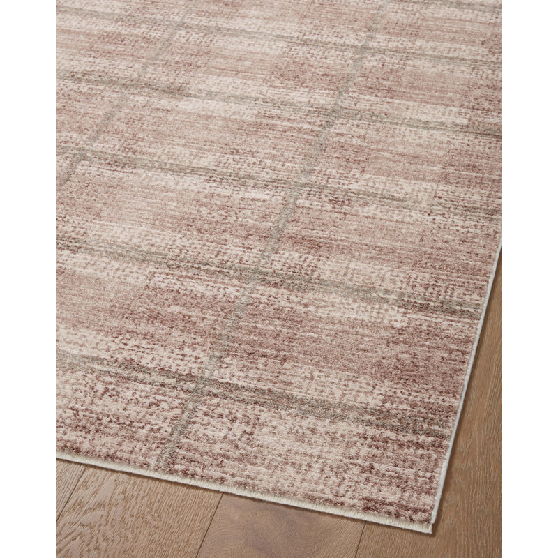 Tapis argile / brume Angela Rose x Loloi Ember, Rectangle 9 pi 6 po x 13 pi 1 po