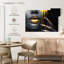 Impression sur toile Grunge Gold-1899535815