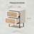 Okkra Modern Farmhouse 2-Drawer Woven Nightstand-1683503811