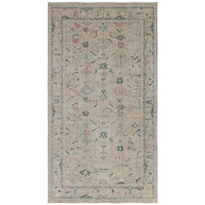 New Afghani Oushak Wool On Cotton 14Ftx22ft10in Beige