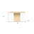 48" Natural Solid Wood Pedestal Base Square Dining Table