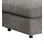 Canapé modulaire réversible en velours côtelé gris Tavia avec 6 coussins