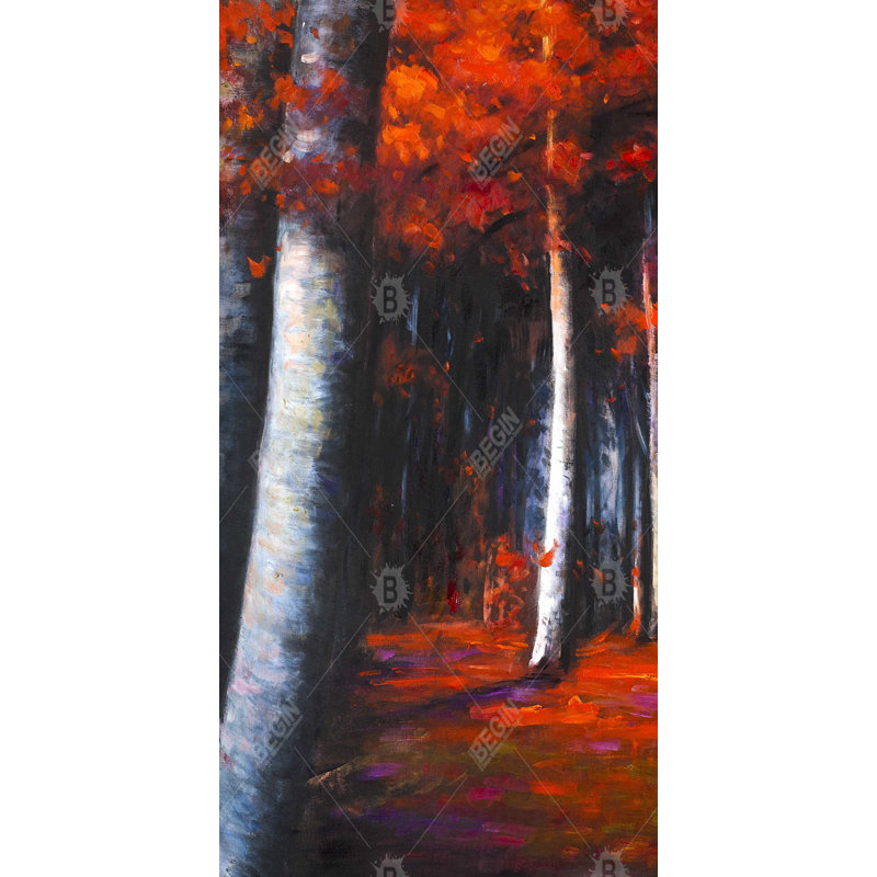 Mysterious forest - 15.75"x31.50" Desk mat