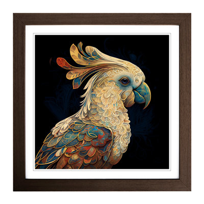 Cockatoo Paisley Art - Framed Print