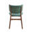 Bevis Upholstered Side Chair in Blue and Walnut (Set of 2)-2067595453