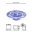 Spode Blue Italian Footed Cake Plate