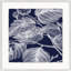 Transitional Leaf Composition On Navy 8 Print