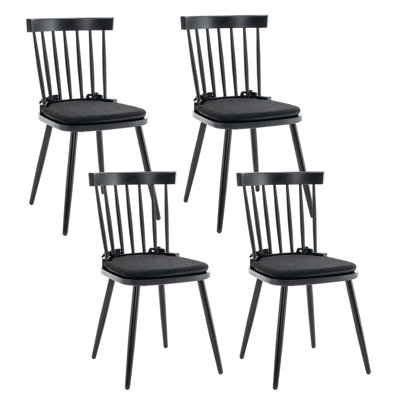 Chaises de salle à manger en bois massif Windsor
