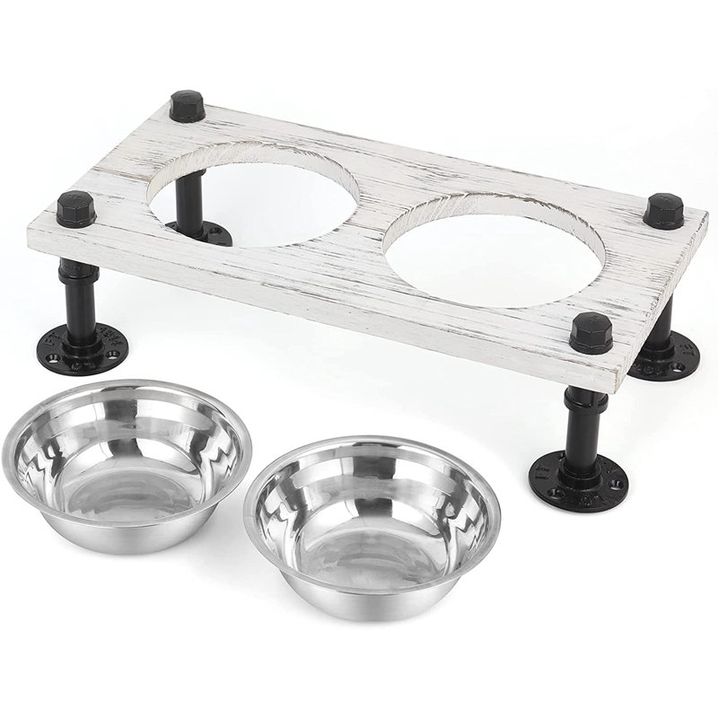 Mangeoire double pour chien, Moyen (4,72 po)