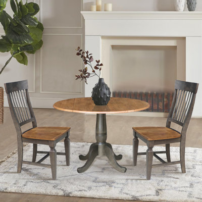 Dugazon Drop Leaf Solid Wood Dining Set