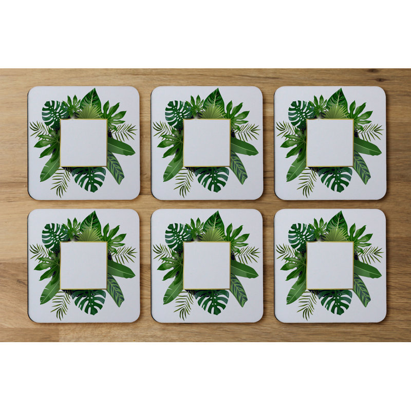 Square 6 Piece Coaster Set