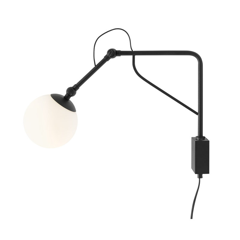 Balin Steel Swing Arm Sconce, 29cm H x 14cm W x 50cm D
