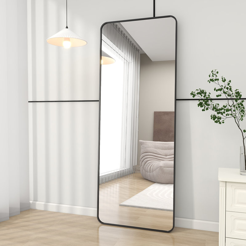 Miroir pleine grandeur Cleaven, Noir, H 64 po x l 21 po