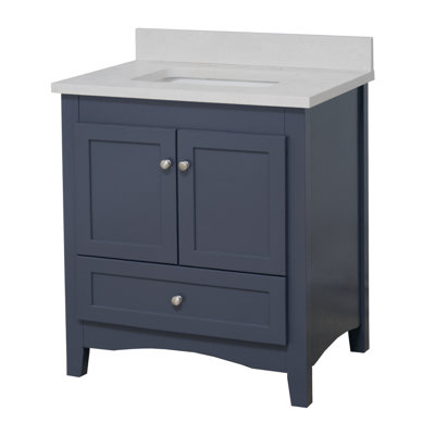 Edber 30'' Single Bathroom Vanity with Top