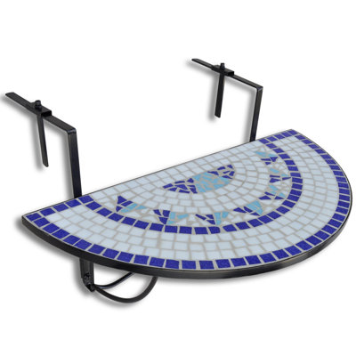 Half Moon 76Cm L Outdoor Balcony Table