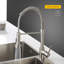 Robinet de cuisine rétractable à poignée simple avec accessoires-53000733