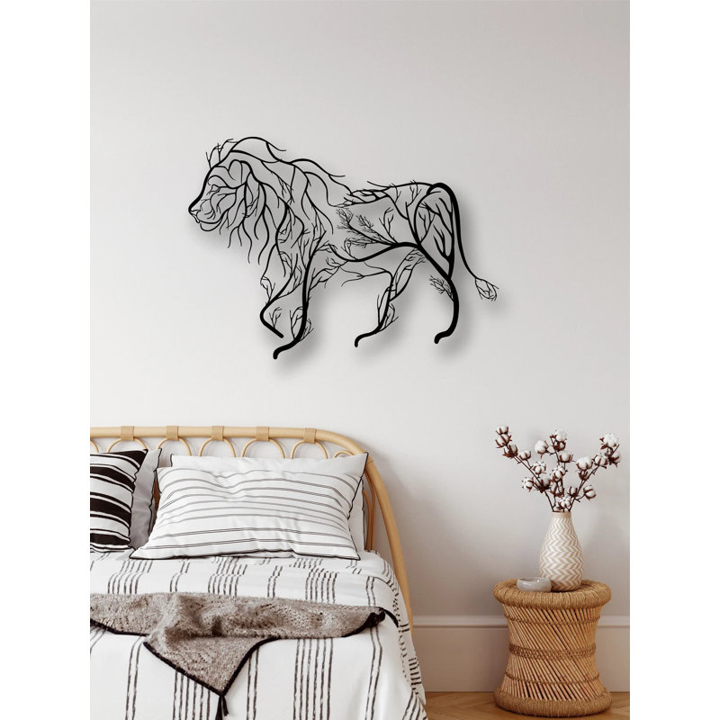 Boho Wall Decor on Metal, 107cm H x 150cm W x 2cm D