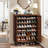 24 Pair Shoe Storage Cabinet with 2 Shutter Doors-668760906