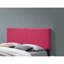 Structure de lit pleine grandeur moderne rose avec rails et revêtement - Assemblage simple, tissu de plateforme de chambre à coucher supplémentaire