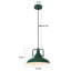 Luminaire suspendu Farmhouse, luminaire suspendu industriel vert de 12,5 pouces, luminaires suspendus pour cuisine, luminaires suspendus pour îlot de cuisine, luminaire suspendu pour chambre à coucher, bureau, évier Kichen, bibliothèque-119416897