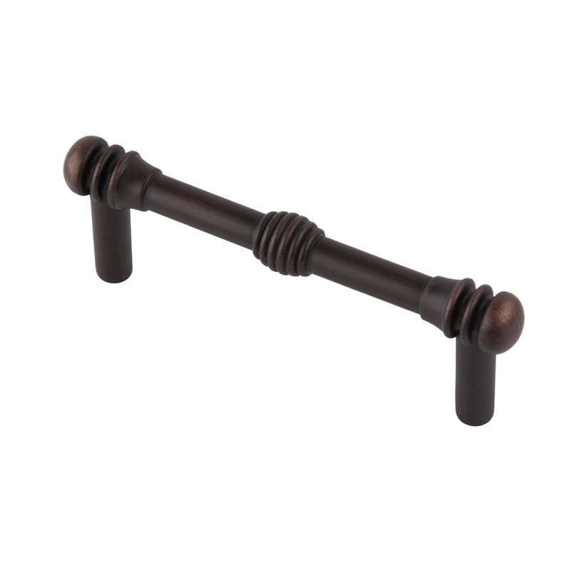 Poignée de tiroir en cuivre satiné d'un centre à l'autre de 3 1/4 po Charlotte, 3.25", Cuivre satiné
