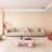 40 Inch Cloud Shaped Coffee Table, Low Coffee Table With 3 Ball Legs For Living Room, Pink-610596921