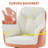 17.7"H Modern Two-Tone Upholstered Swivel Dining Armchair-543018626