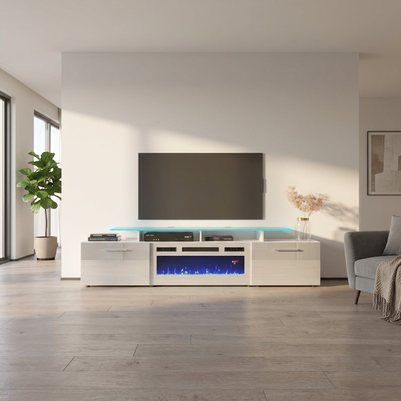 Meuble télé blanc R-75, Blanc