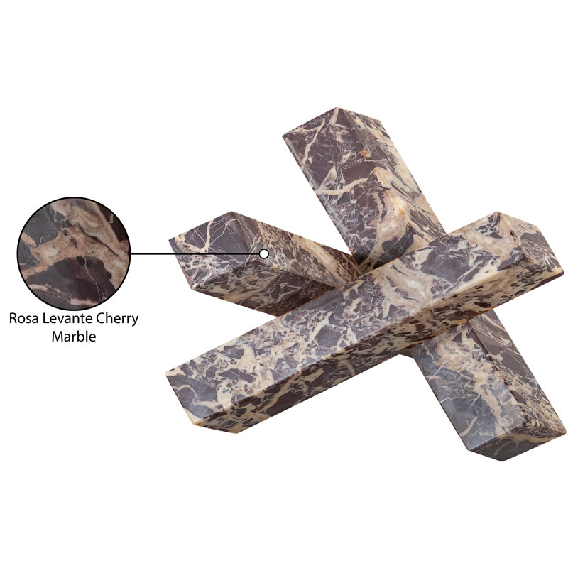 Stix Marble Decorative Object, Cherry