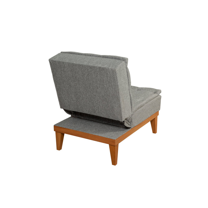 Fauteuil demi-tonneau l 23,62 po Cabrera, Gris foncé