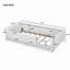 Lit plateforme tapissier avec garde-corps et station de charge