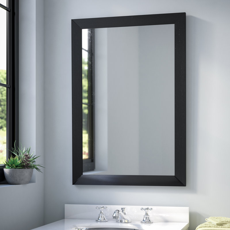 Miroir pleine longueur Arazeli, 35,5 po x 39,5 po, Nickel brossé