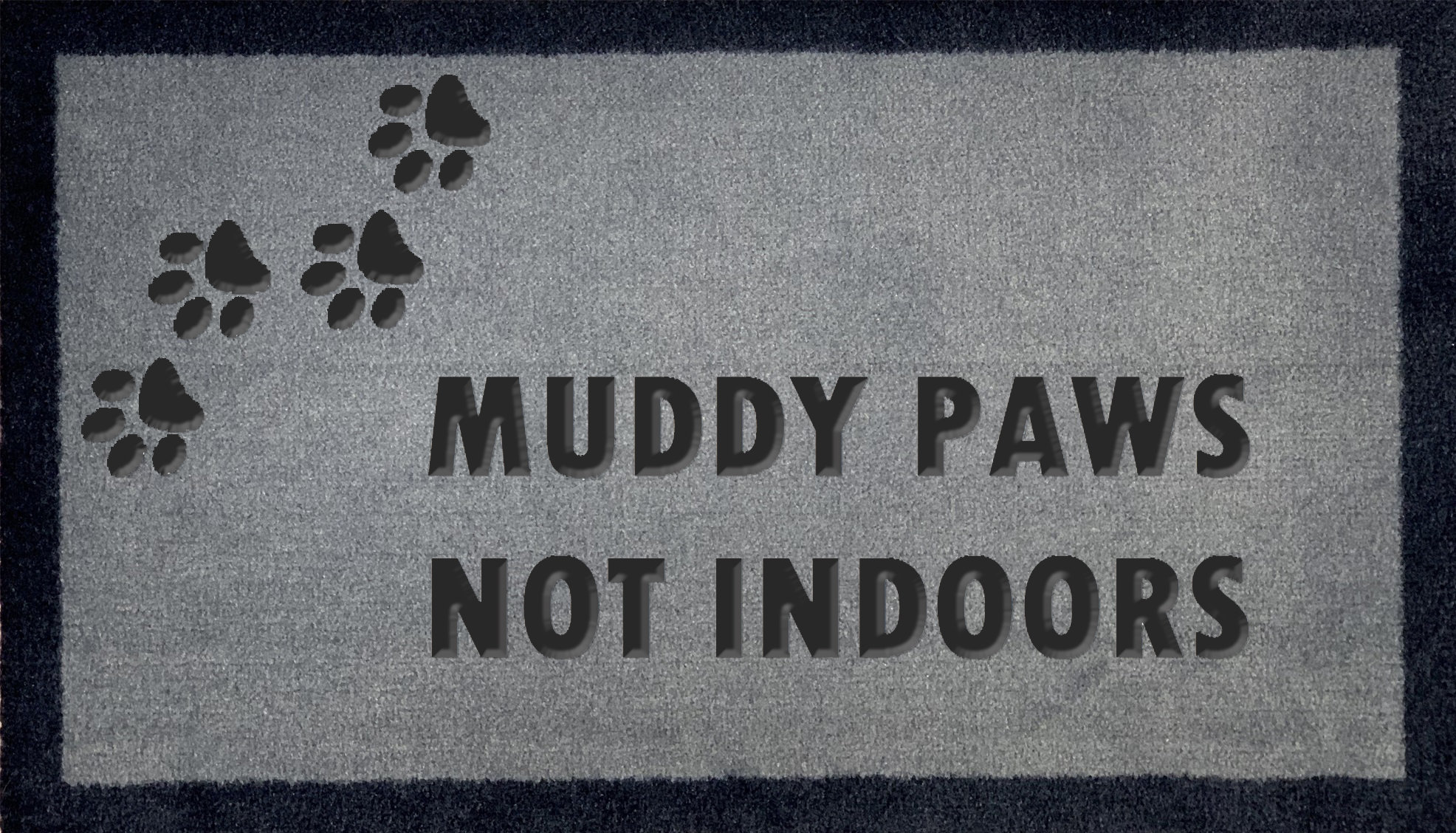 Muddy clearance paws doormat