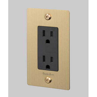 1G Duplex Outlet / Linear / With Logo