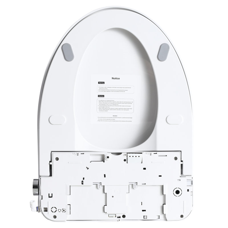 Siège de toilette bidet avec contrôle latéral, plusieurs modes de lavage et réglage de la position de la buse pour le bouton de confort de la salle de bain, options, autonettoyant, quatre niveaux de chauffage