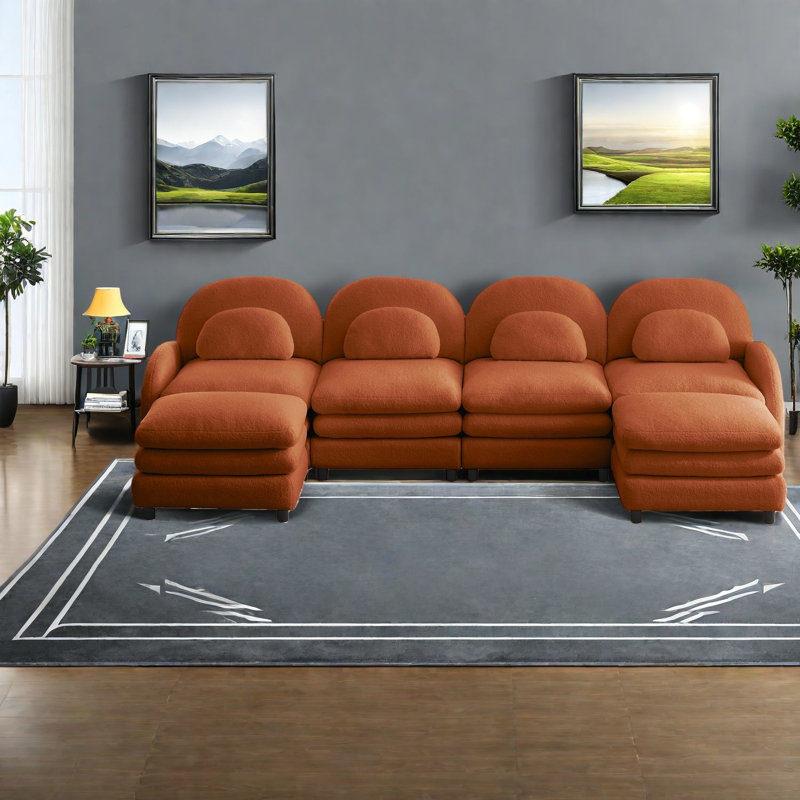 Canapé modulaire moderne 4 places Teddy Cloud Comfort, Teddy