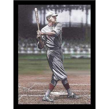 Buy Art for Less 'Babe Ruth and Lou Gehrig' Print Poster by Darryl Vlasak Framed Memorabilia - Size: 16 H x 12 W x 1 D