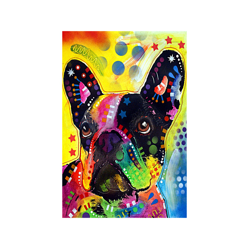 French Bulldog by Dean Russo - Wrapped Canvas Print, No Frame, 66.04 cm H x 45.72 cm W x 1.91 cm D