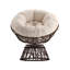 Chaise de patio pivotante avec coussin Tarquin-349612396-349612392