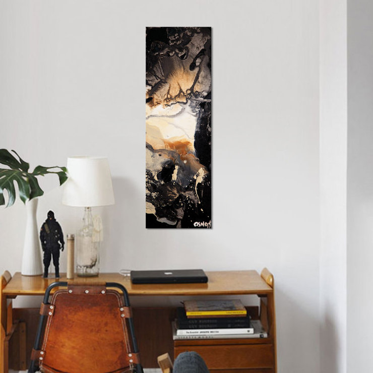 «Swiger Starry Night Panel I», reproduction sur toile, H 36 po x l 12 po x P 1,5 po, Toile tendue