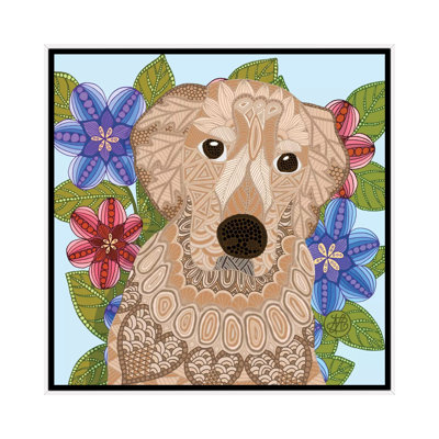 « golden retriever », impression sur toile tendue