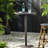 Outdoor Pe Bar Table, 26" Round - Iron Core Construction, Hand Crafted For Gardens Support System Build, Handmade Enjoyment