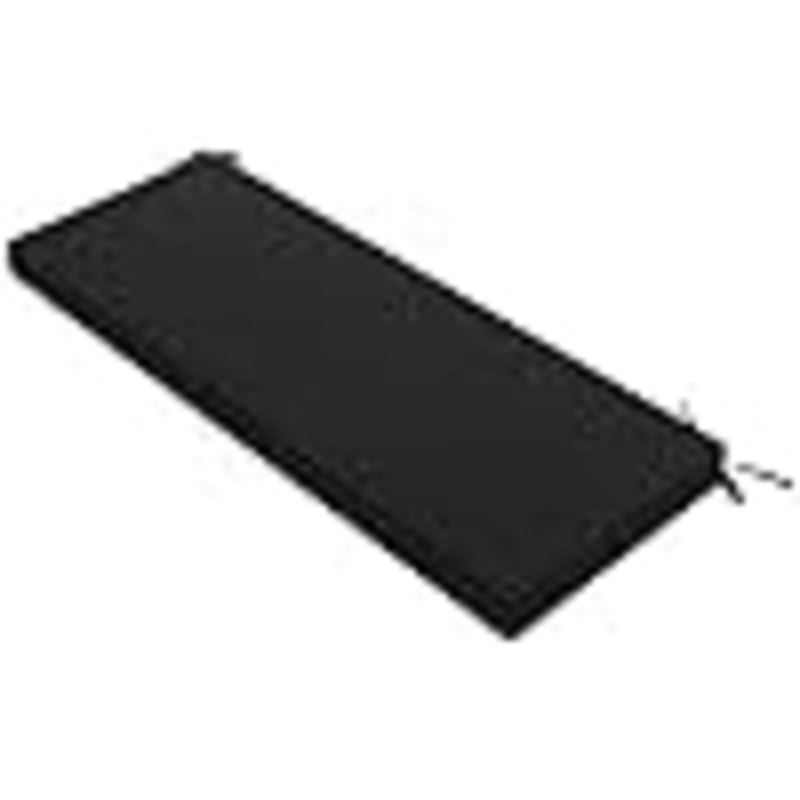 Coussin de banc d'extérieur: Coussins de mobilier de patio imperméables et résistants à la décoloration, Noir
