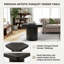 Table de bout, table d'appoint carrée, table d'appoint pour le salon