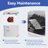 Upflush Toilet System with Powerful 600W Macerator Pump, Macerating Toilet for Basement