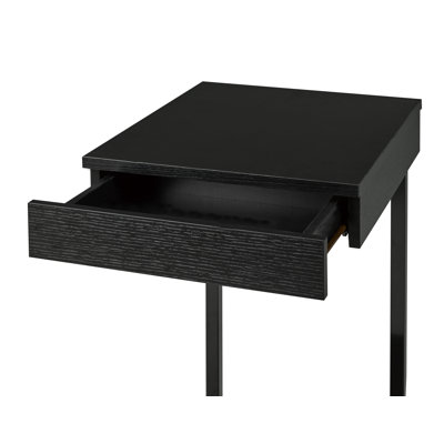 Support pour ordinateur portable avec roulettes, noir